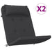 Perne pentru scaun Adirondack, 2 buc, negru, textil oxford - WALTI WALTI