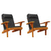 Perne pentru scaun Adirondack, 2 buc, negru, textil oxford - WALTI WALTI