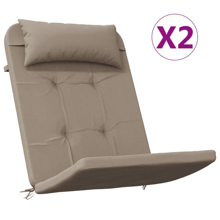 Perne pentru scaun Adirondack, 2 buc, gri taupe, textil oxford - WALTI WALTI
