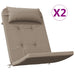 Perne pentru scaun Adirondack, 2 buc, gri taupe, textil oxford - WALTI WALTI