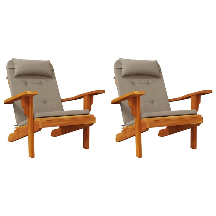 Perne pentru scaun Adirondack, 2 buc, gri taupe, textil oxford - WALTI WALTI