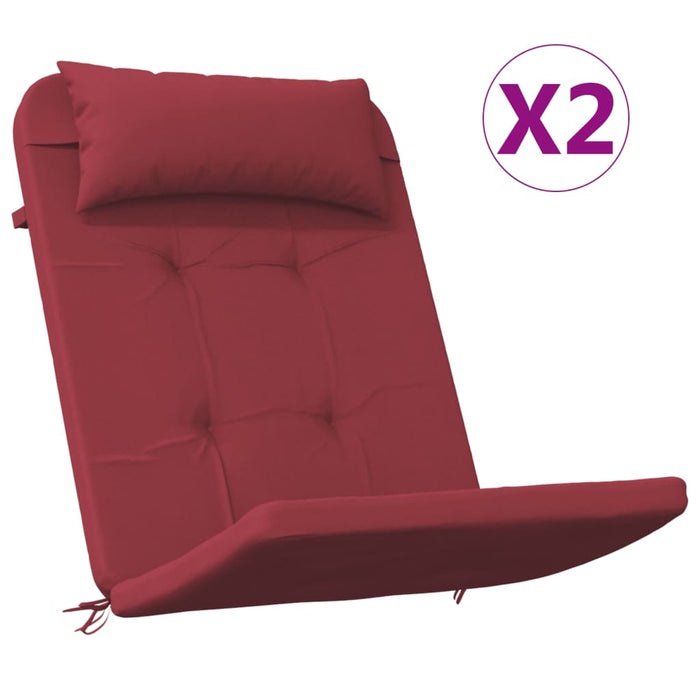 Perne pentru scaun Adirondack, 2 buc, roșu vin, textil oxford - WALTI WALTI