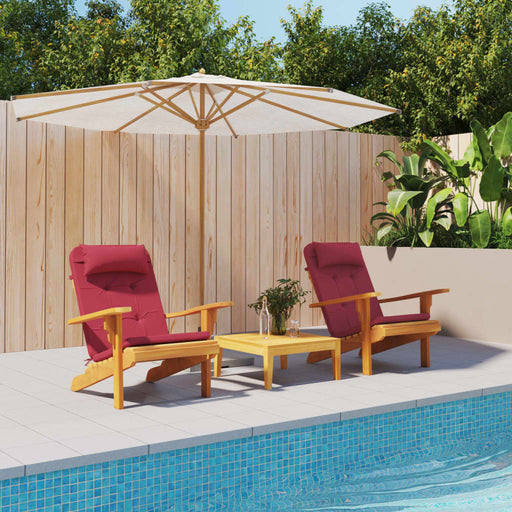 Perne pentru scaun Adirondack, 2 buc, roșu vin, textil oxford - WALTI WALTI