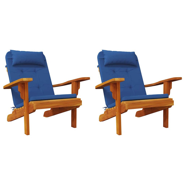 Perne pentru scaune Simplu 2 pcs albastru 58 x 77 x 4,5 cm - WALTI WALTI