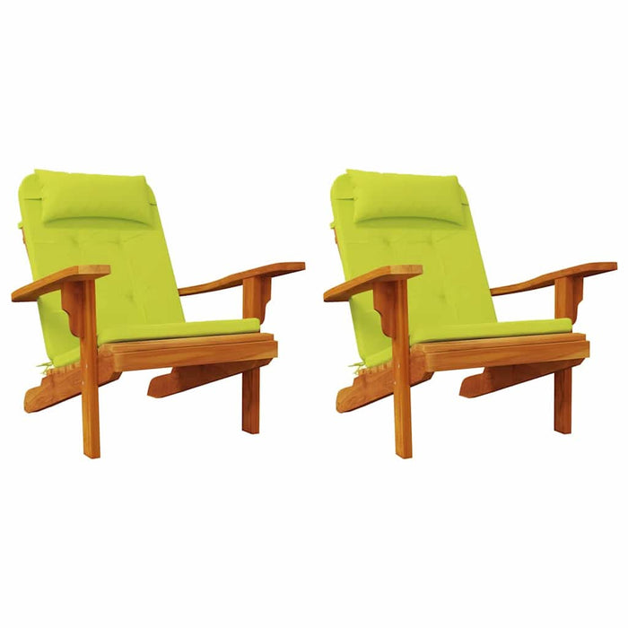 Perne pentru scaune 2 pcs Verde strălucitor. 58 x 77 x 4,5 cm - WALTI WALTI