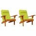 Perne pentru scaune 2 pcs Verde strălucitor. 58 x 77 x 4,5 cm - WALTI WALTI