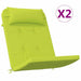 Perne pentru scaune 2 pcs Verde strălucitor. 58 x 77 x 4,5 cm - WALTI WALTI