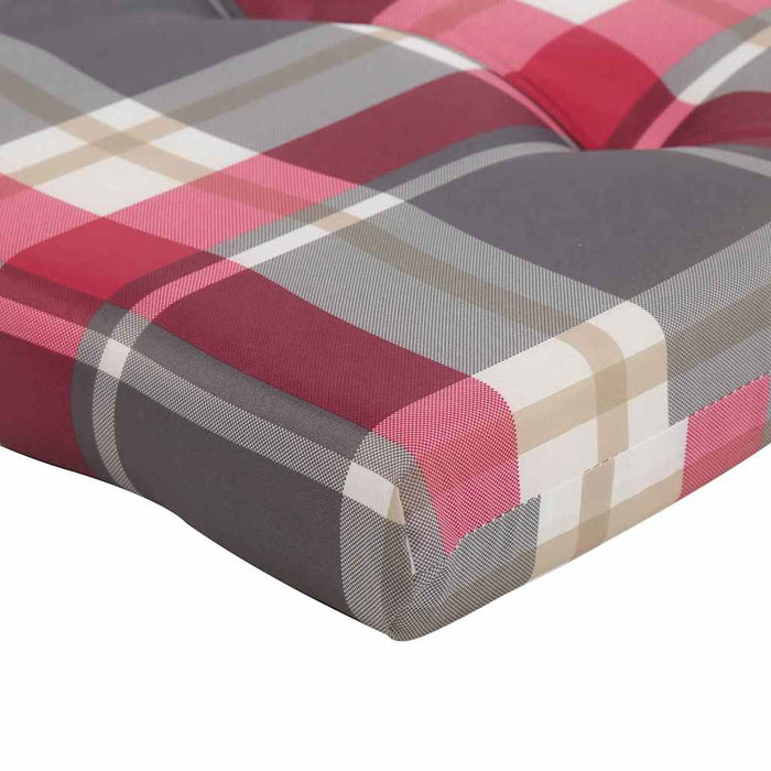 Perne pentru scaune 2 pcs Verificare Roșie 58 x 77 x 4,5 cm - WALTI WALTI