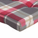 Perne pentru scaune 2 pcs Verificare Roșie 58 x 77 x 4,5 cm - WALTI WALTI