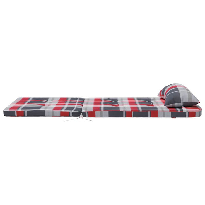 Perne pentru scaune 2 pcs Verificare Roșie 58 x 77 x 4,5 cm - WALTI WALTI