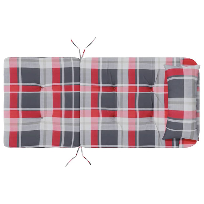 Perne pentru scaune 2 pcs Verificare Roșie 58 x 77 x 4,5 cm - WALTI WALTI