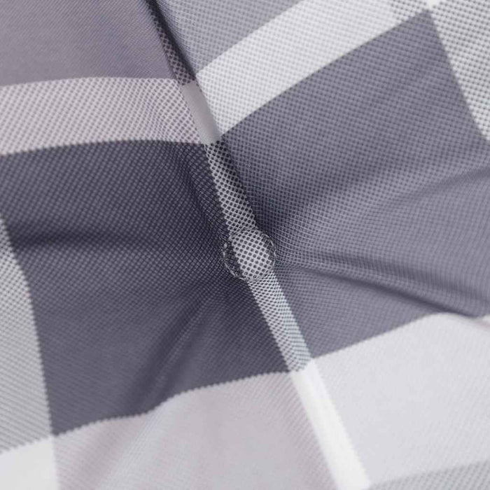 Perne scaun Adirondack, 2 buc, gri, careuri, textil oxford WALTI