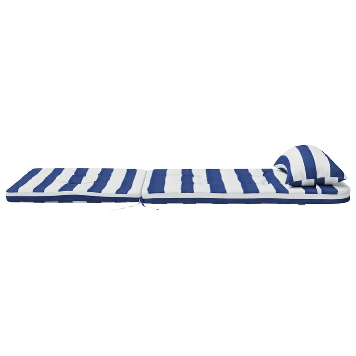 Perne scaun adirondack, 2 buc., dungi, albastru&alb, oxford WALTI