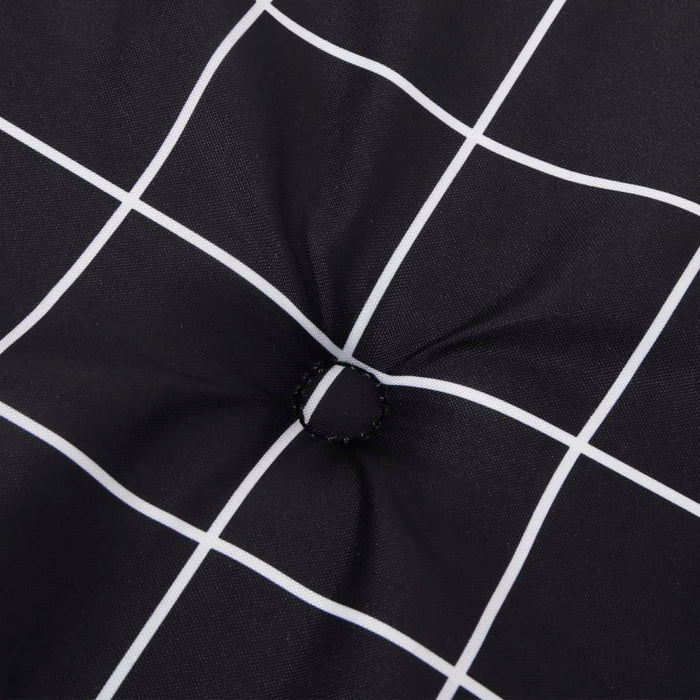 Perne scaun Adirondack, 2 buc, negru, careuri, textil oxford WALTI