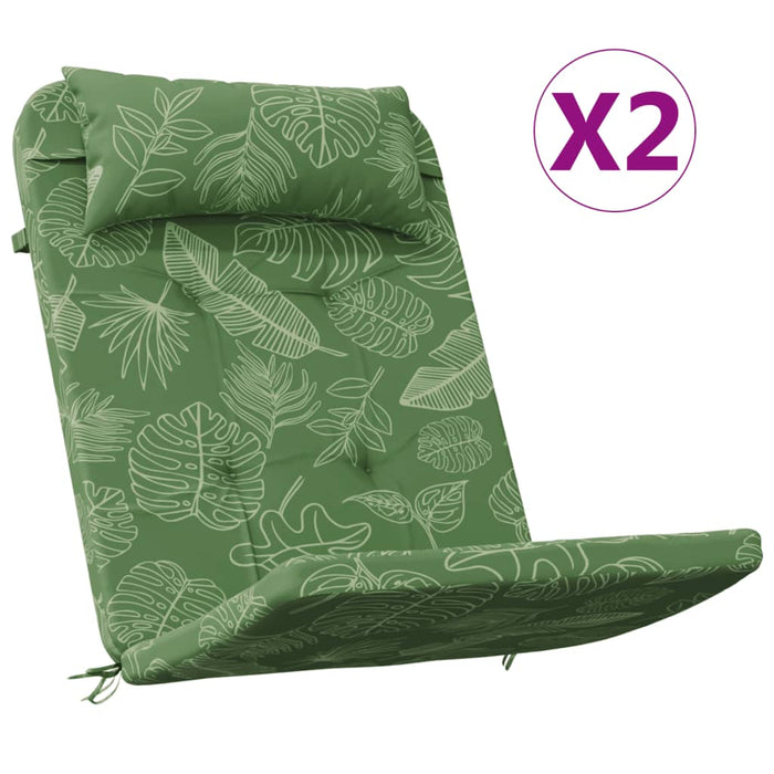 Perne de scaun adirondack, 2 buc, model frunze, textil Oxford WALTI