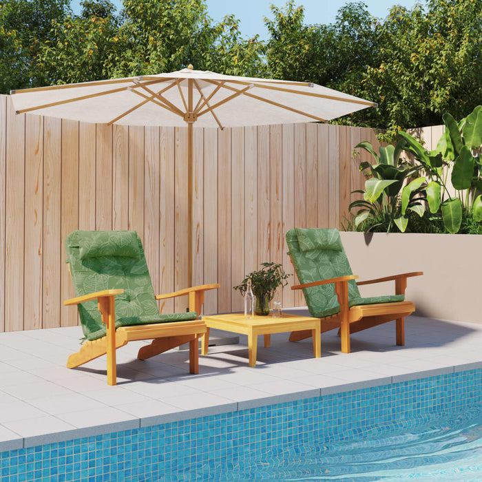 Perne de scaun adirondack, 2 buc, model frunze, textil Oxford WALTI