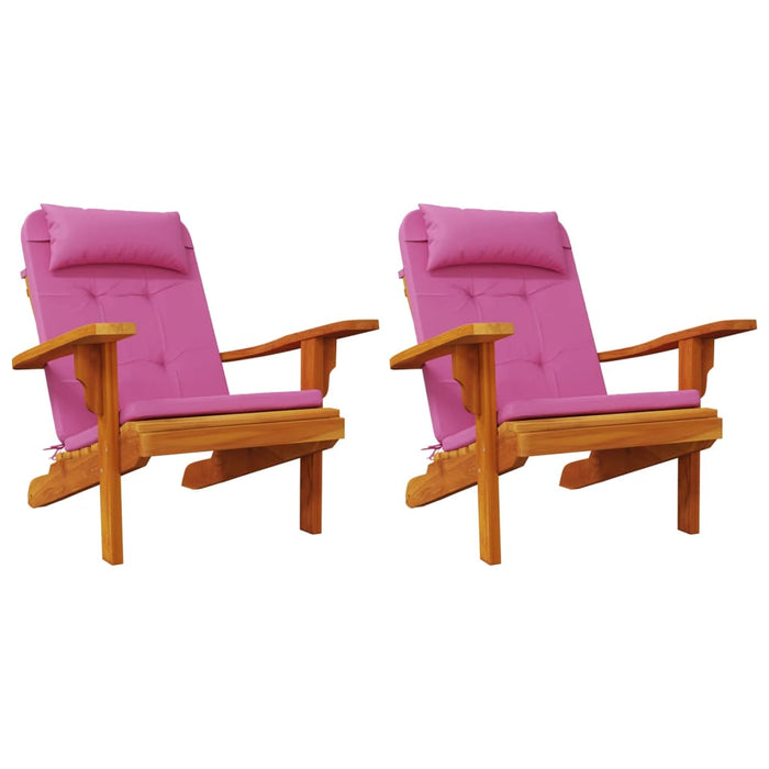 Perne pentru scaun Adirondack, 2 buc., roz, țesătură Oxford WALTI