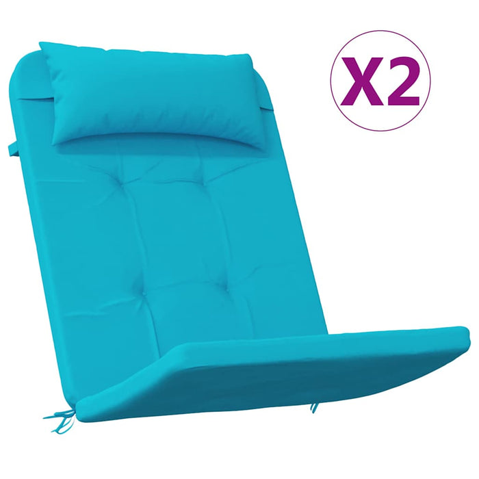 Perne pentru scaune Simplu 2 pcs Turcoaz 58 x 77 x 4,5 cm - WALTI WALTI