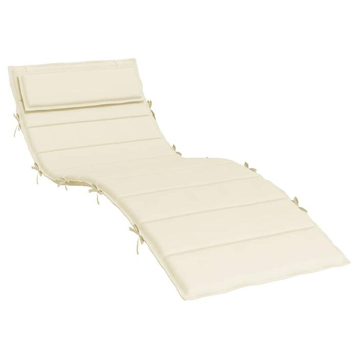 Pernă de șezlong, crem, 180x60x4 cm, textil Oxford - WALTI WALTI