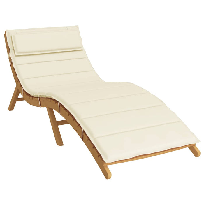 Pernă de șezlong, crem, 180x60x4 cm, textil Oxford - WALTI WALTI