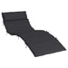 Pernă de șezlong, negru, 180x60x4 cm, textil Oxford - WALTI WALTI