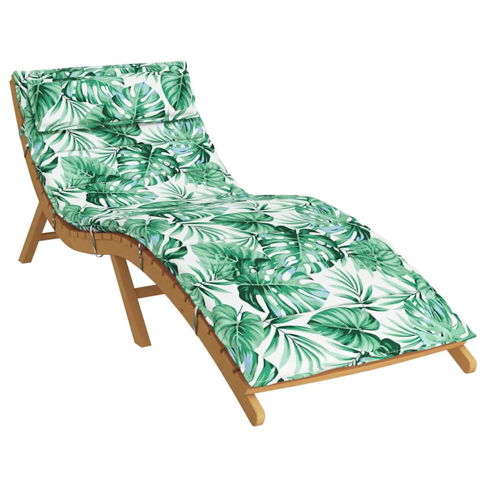 Pernă de șezlong, model frunze, 180x60x4 cm, textil Oxford WALTI