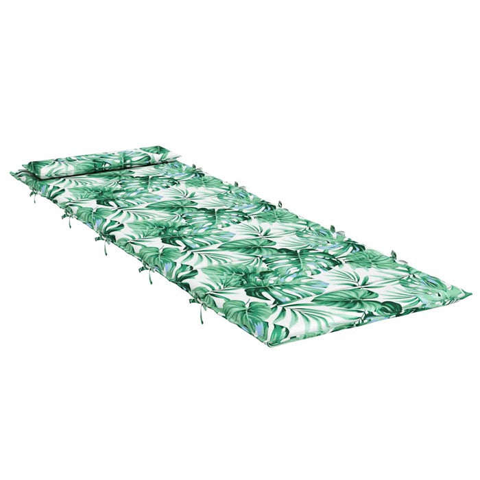 Pernă de șezlong, model frunze, 180x60x4 cm, textil Oxford WALTI