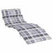 Perna de șezlong pentru soare Gri 178 x 60 x 4 cm Tafeta Oxford - WALTI WALTI