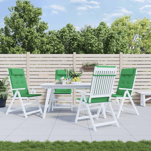 Perne scaun cu spătar înalt, 4 buc, verde, țesătură Oxford - WALTI WALTI