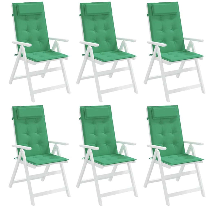 Perne scaun cu spătar înalt, 6 buc, verde, țesătură Oxford - WALTI WALTI