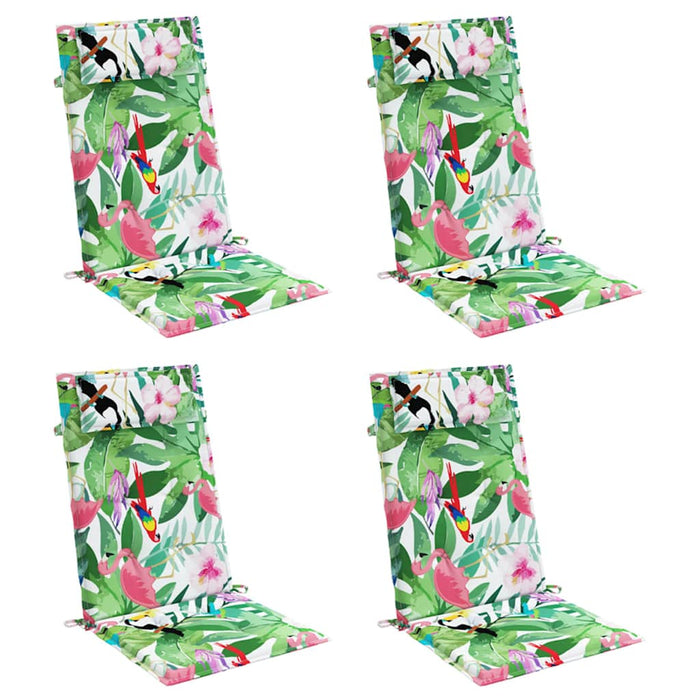 Perne de scaun spătar înalt, 4 buc., multicolor, textil oxford - WALTI WALTI