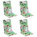 Perne de scaun spătar înalt, 4 buc., multicolor, textil oxford - WALTI WALTI