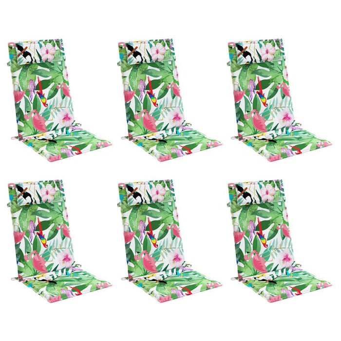 Perne de scaun spătar înalt, 6 buc., multicolor, textil oxford - WALTI WALTI