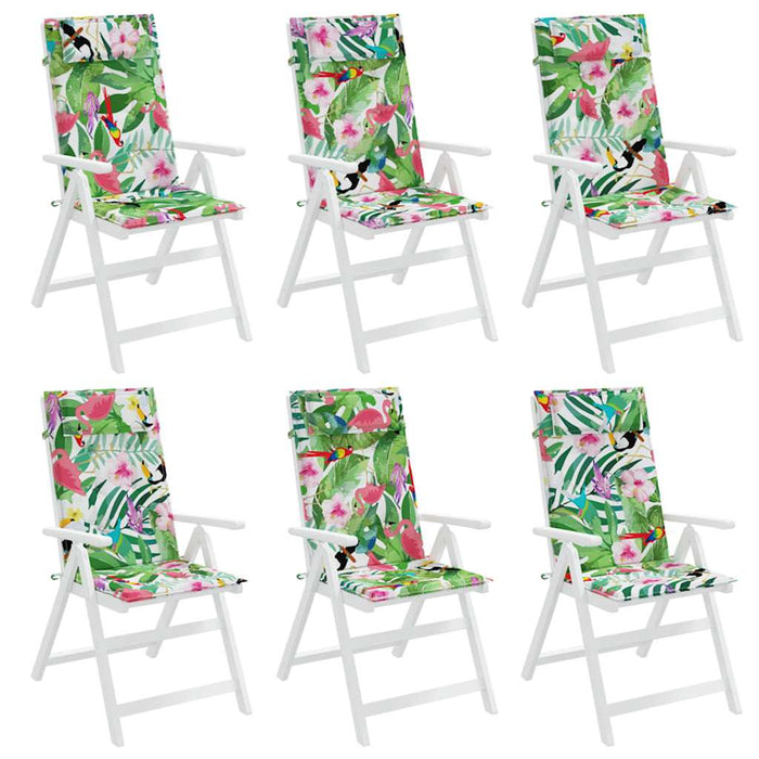 Perne de scaun spătar înalt, 6 buc., multicolor, textil oxford - WALTI WALTI