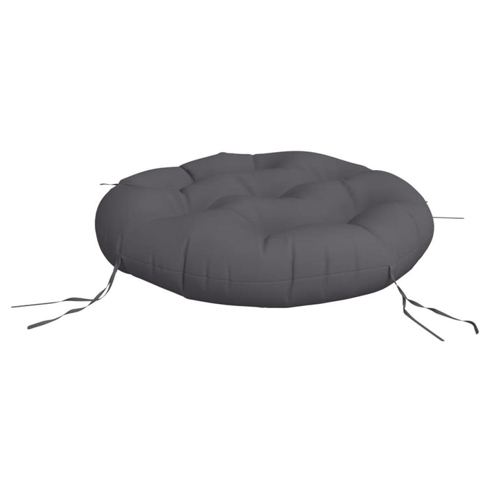 Pernă rotundă antracit Ø 60 x11 cm, țesătură Oxford - WALTI WALTI
