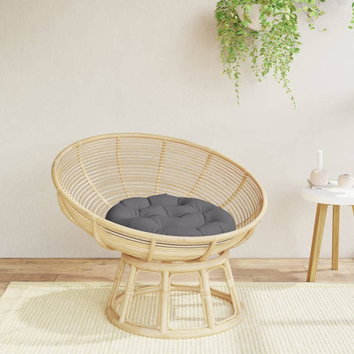 Pernă rotundă antracit Ø 60 x11 cm, țesătură Oxford - WALTI WALTI
