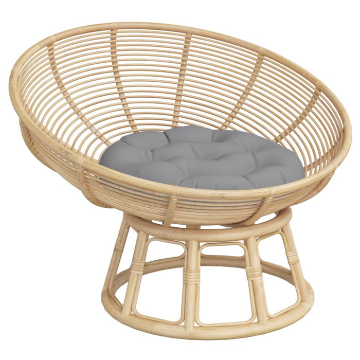 Pernă rotundă gri, Ø 60 x11 cm, țesătură Oxford - WALTI WALTI