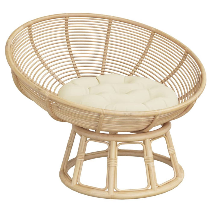 Pernă rotundă crem, Ø 60 x11 cm, țesătură Oxford - WALTI WALTI