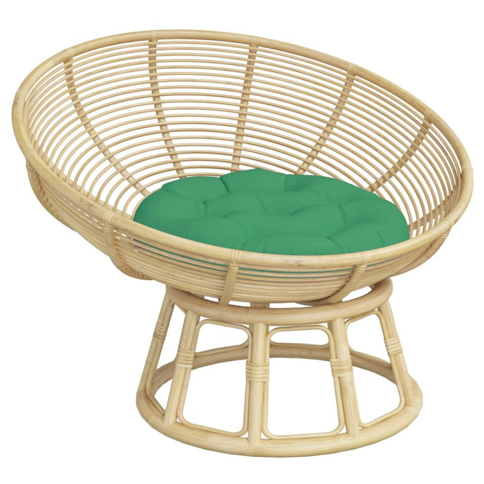 Pernă rotundă verde, Ø 60 x11 cm, țesătură Oxford - WALTI WALTI