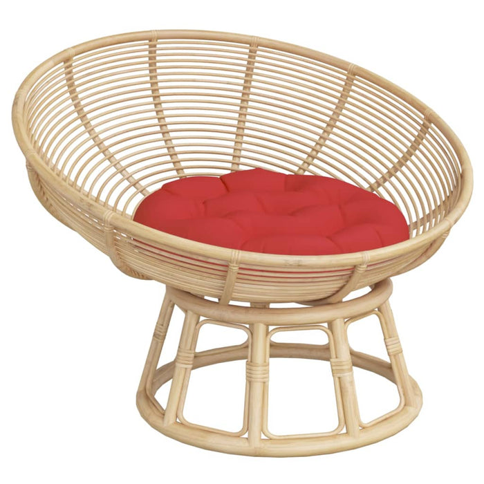 Pernă rotundă roșu, Ø 60 x11 cm, țesătură Oxford - WALTI WALTI