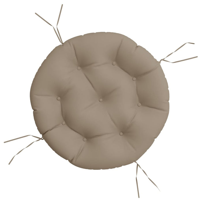 Pernă rotundă gri taupe, Ø 60 x11 cm, țesătură Oxford - WALTI WALTI