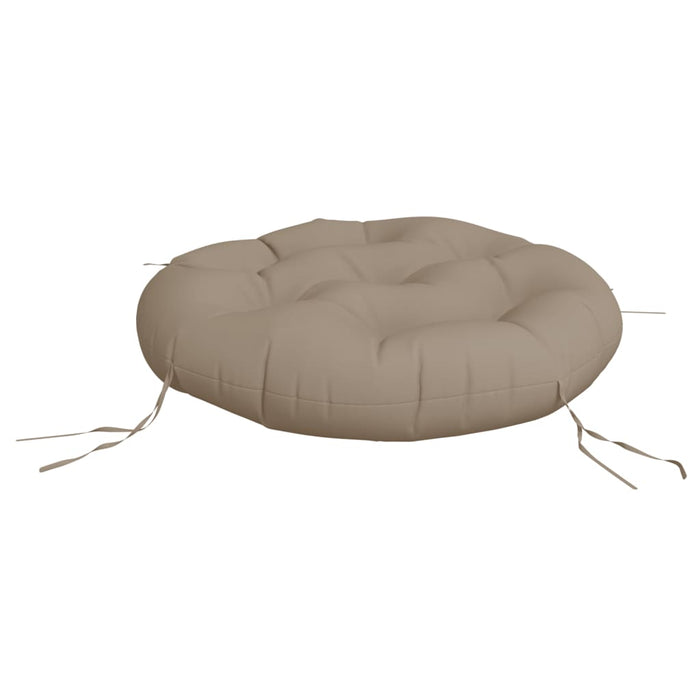 Pernă rotundă gri taupe, Ø 60 x11 cm, țesătură Oxford - WALTI WALTI