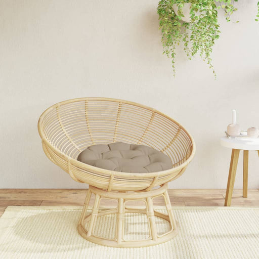 Pernă rotundă gri taupe, Ø 60 x11 cm, țesătură Oxford - WALTI WALTI