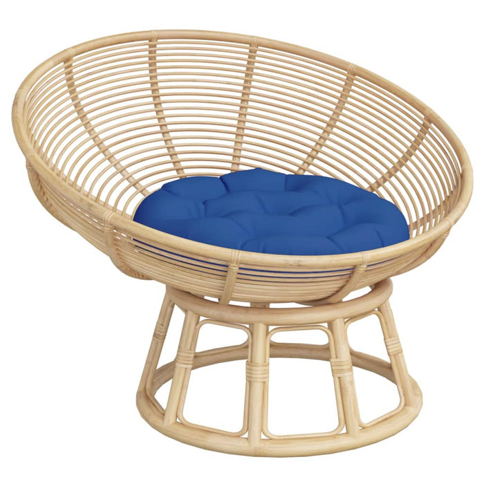 Pernă rotundă albastru regal, Ø 60 x11 cm, țesătură Oxford - WALTI WALTI