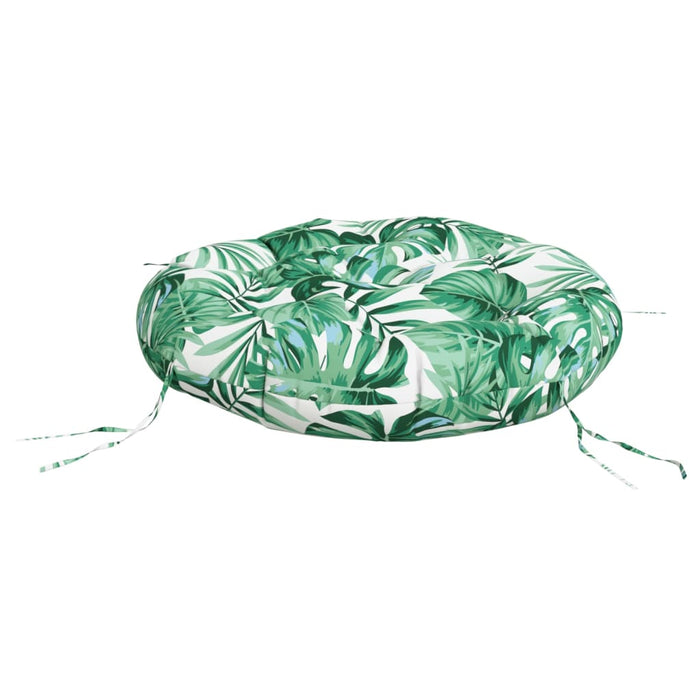 Pernă rotundă, model frunze, Ø 60 x 11 cm, țesătură Oxford - WALTI WALTI