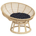 Pernă rotundă, negru, Ø 60x11cm, țesătură Oxford, model carouri - WALTI WALTI