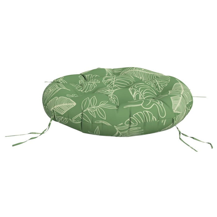 Pernă rotundă, model frunze, Ø 60 x 11 cm, țesătură Oxford - WALTI WALTI