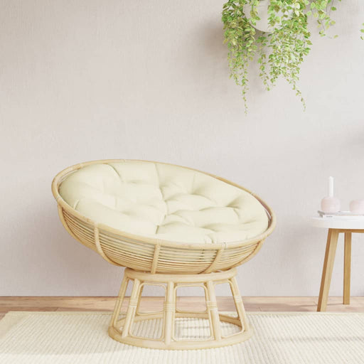 Pernă rotundă crem, Ø 100 x11 cm, țesătură Oxford - WALTI WALTI