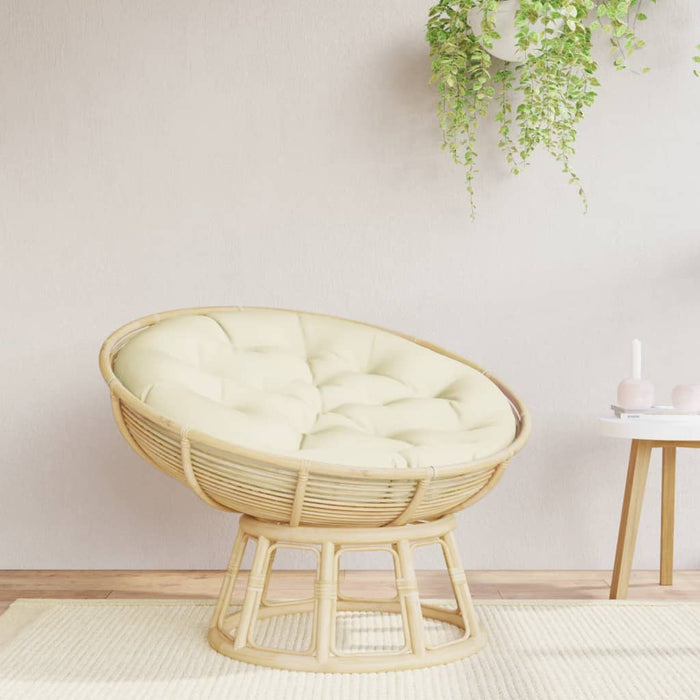 Pernă rotundă crem, Ø 100 x11 cm, țesătură Oxford - WALTI WALTI