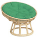 Pernă rotundă verde, Ø 100 x11 cm, țesătură Oxford - WALTI WALTI